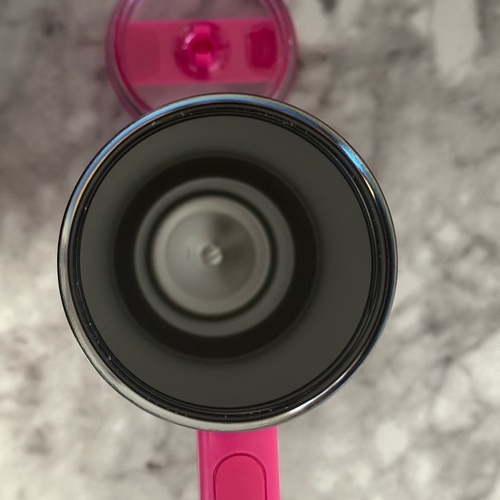 Stanley Hot Pink Travel Quencher Tumbler with Metallic Accents - Picture 4 of 11